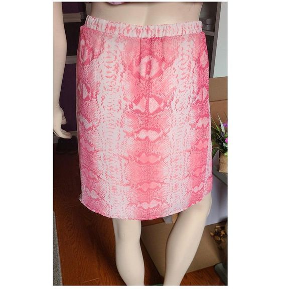 Printed Double Front Layer Skirt - Picture 3 of 4